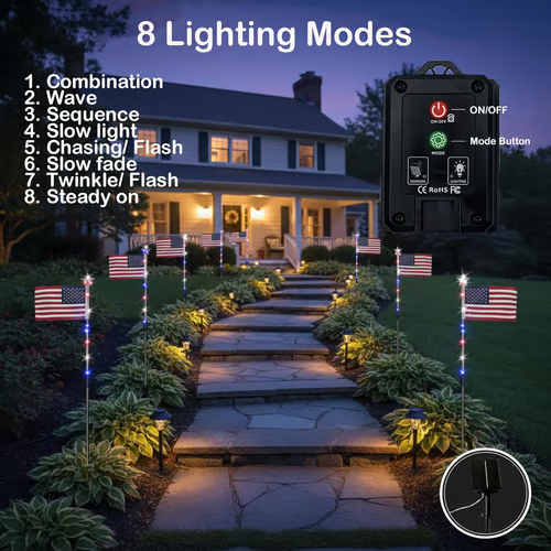✨ Turn Your Backyard Into a Patriotic Light Show — Shop Before It’s Gone