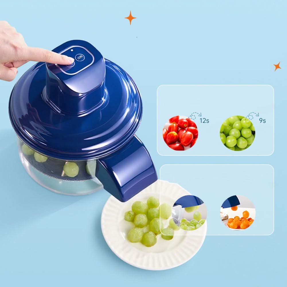 Electric Grape, Garlic & Cherry Tomato Peeler | Rechargeable Hands-Free Skin Remover for Small Fruits & Veggies